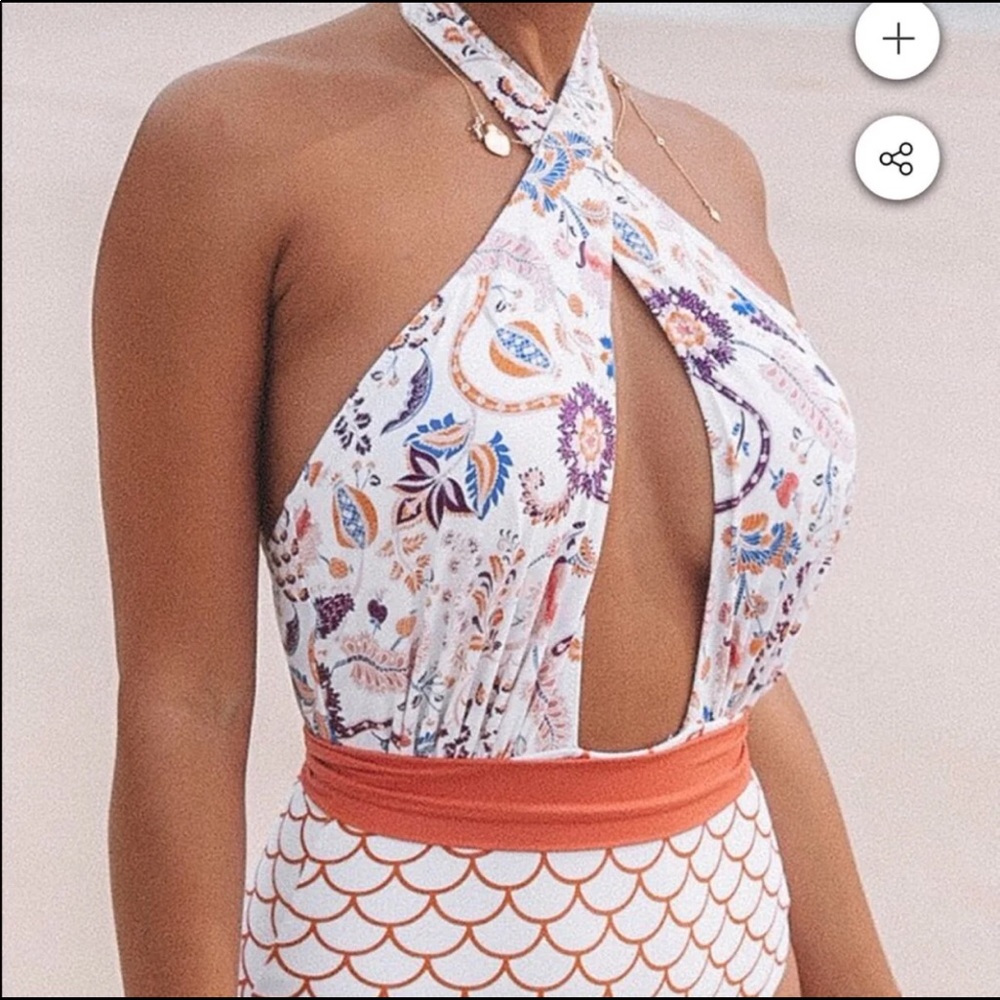 •JUST IN &LAST 1•NWT CupShe Orange Dream 1 Piece • - Picture 2 of 16